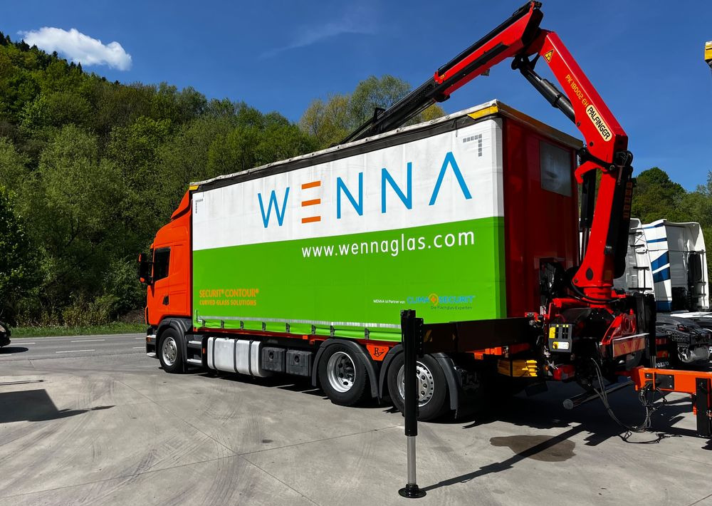 Scania G420 // Tandem // HDS Palfinger 18002 EH // Przyczepa // Oś skrętna podnoszona // Video !!! - Camión lona, Remolque con toldo: foto 5 Scania G420 // Tandem // HDS Palfinger 18002 EH // Przyczepa // Oś skrętna podnoszona // Video !!! - Camión lona, Remolque con toldo: foto 5