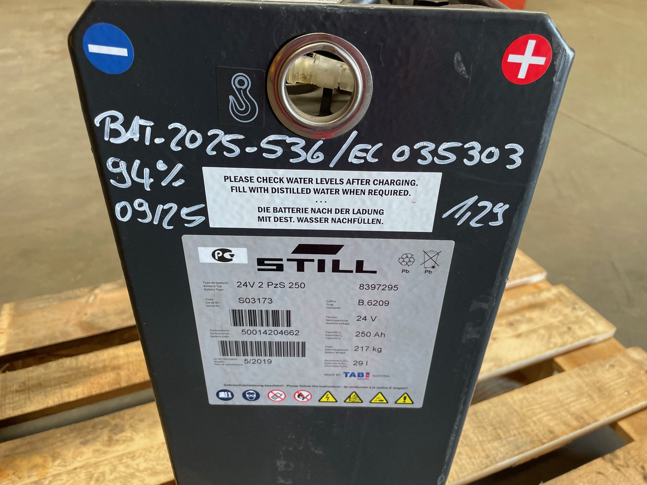 24 Volt I 2PzS 250 - Acumulador para Equipo de manutención: foto 5 24 Volt I 2PzS 250 - Acumulador para Equipo de manutención: foto 5