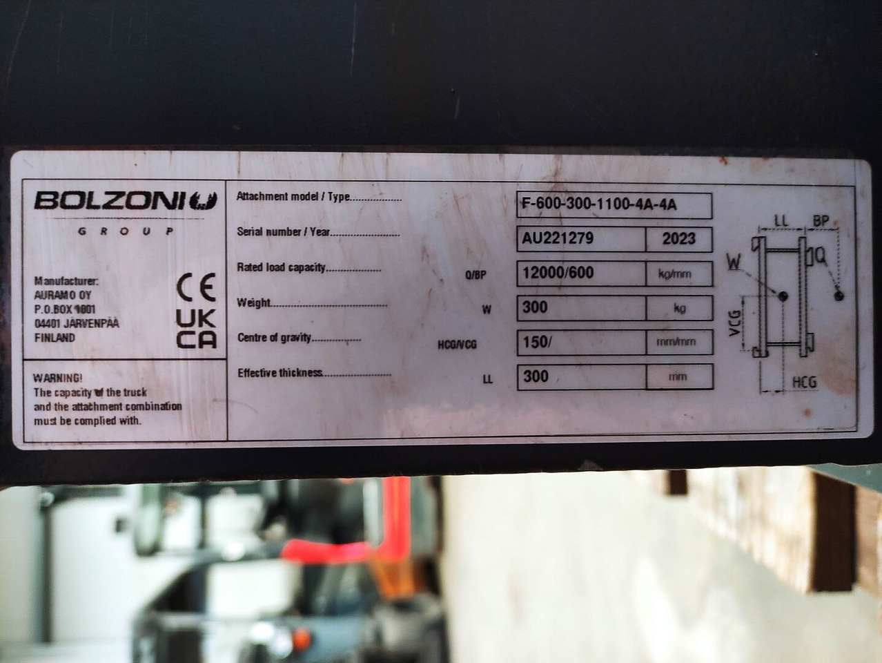 Bolzoni F-600-300-1100-4A-4A - Implemento para Apilador: foto 5 Bolzoni F-600-300-1100-4A-4A - Implemento para Apilador: foto 5