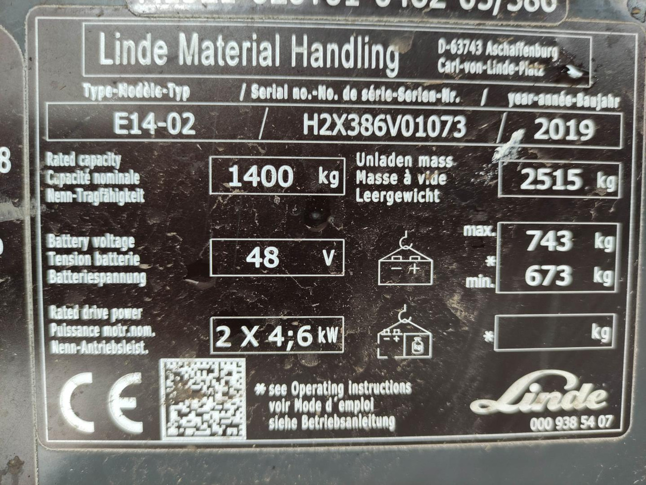 Leasing de Linde E14-02-386-EVO Linde E14-02-386-EVO: foto 7 Leasing de Linde E14-02-386-EVO Linde E14-02-386-EVO: foto 7