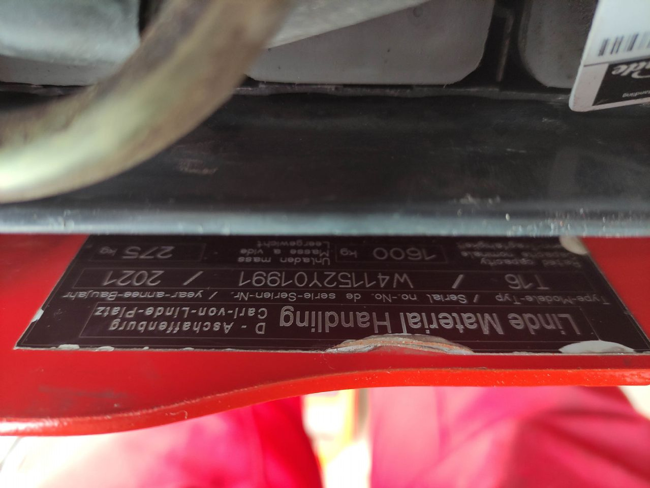 Linde T16-1152 (LACK NEU) - Transpaleta: foto 5 Linde T16-1152 (LACK NEU) - Transpaleta: foto 5