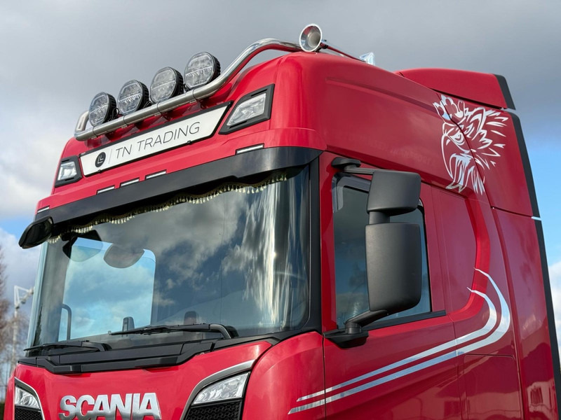 Cabeza tractora Scania R520 V8 NGS VOLLUCHT, LEER, BULLBAR, ZONDER EGR, BOOGIE.: foto 6