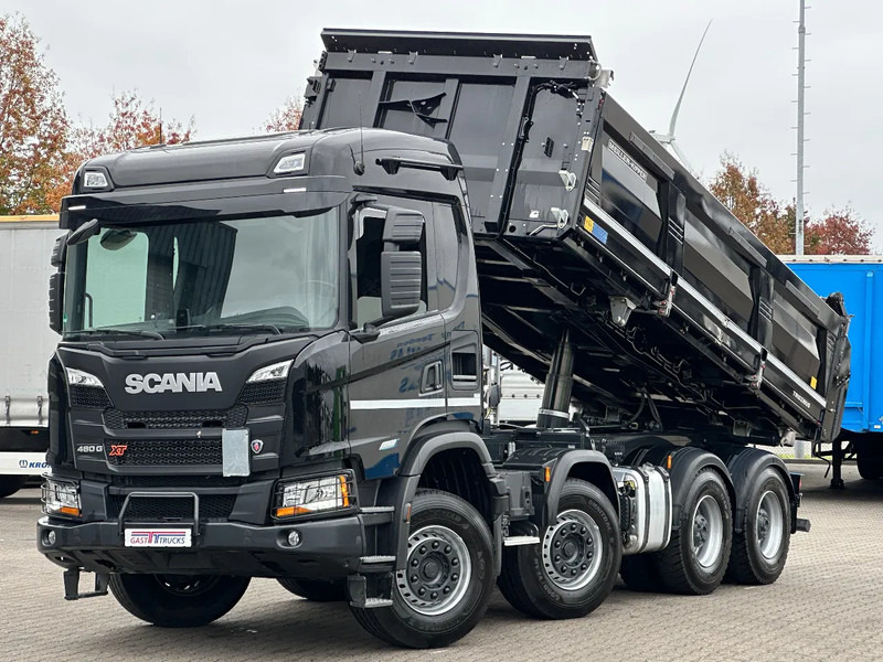 Camión volquete Scania G460 XT Super 8x4 Meiller 3 Side Tipper / Damage / Retarder / Bordmatic: foto 1