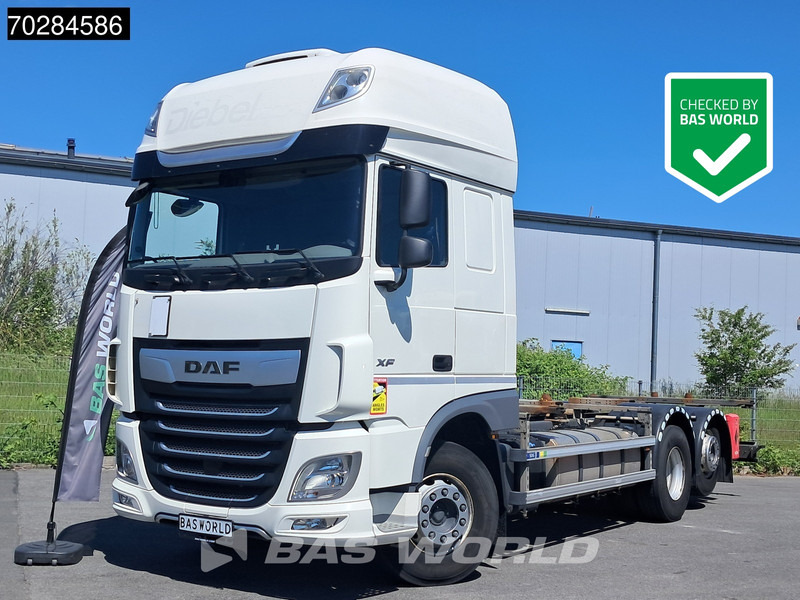 Camión portacontenedore/ Intercambiable DAF XF 450 6X2 BDF SSC Retarder 2x Tanks Liftachse Standklima LED ACC Euro 6: foto 1