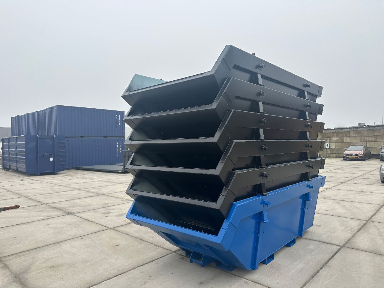 Sidalco 6m3 met heftruck lepel kokers - Contenedor de cadenas: foto 4 Sidalco 6m3 met heftruck lepel kokers - Contenedor de cadenas: foto 4