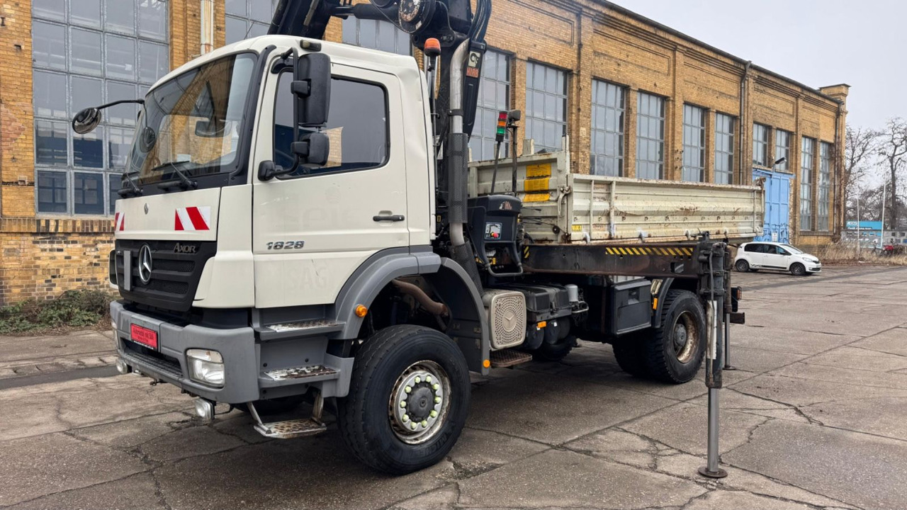 Camión volquete, Camión grúa Mercedes-Benz AXOR 1828 MEILER HIAB 166 ES KRAN ALLRAD 4X4 Mercedes-Benz AXOR 1828 MEILER HIAB 166 ES KRAN ALLRAD 4X4: foto 20