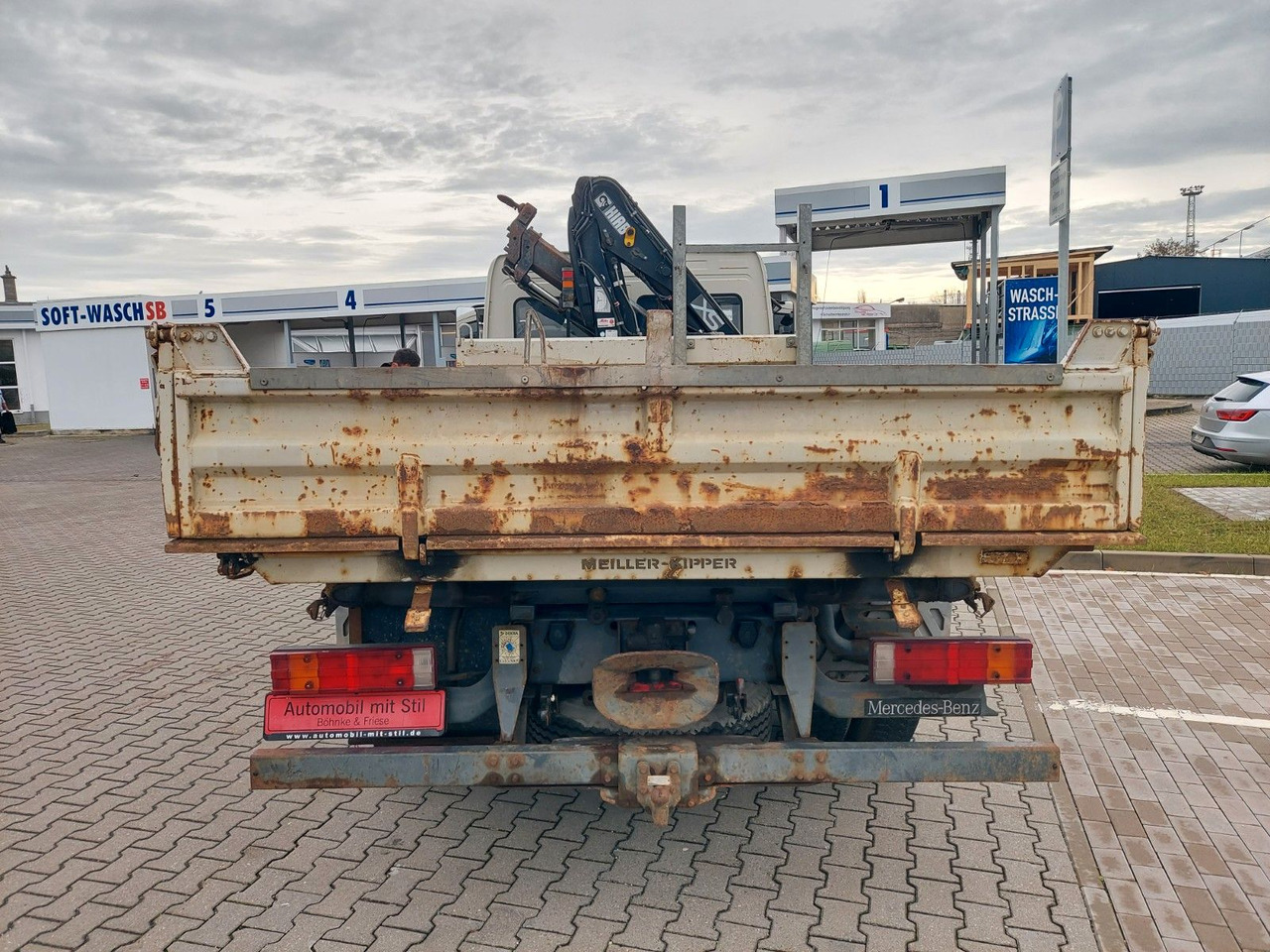 Camión volquete, Camión grúa Mercedes-Benz Atego 2 4-Zyl. 4x2 918 4x2 MEILLER HIAB066 Kran: foto 12 Camión volquete, Camión grúa Mercedes-Benz Atego 2 4-Zyl. 4x2 918 4x2 MEILLER HIAB066 Kran: foto 12