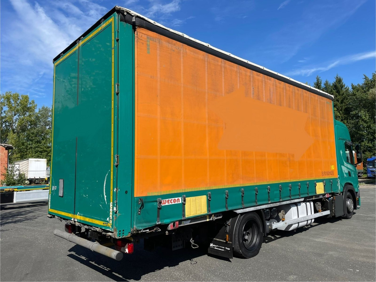 Scania G450 Pritsche+Plane/Wechsler/WECON/StandAC/EU6d - Camión lona: foto 4 Scania G450 Pritsche+Plane/Wechsler/WECON/StandAC/EU6d - Camión lona: foto 4