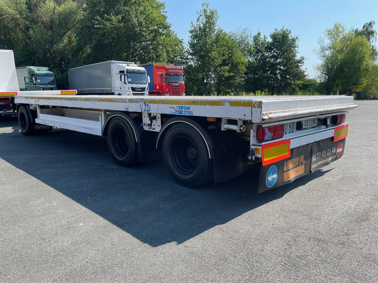 Verem RPE 25T Abschlepp-Anhänger/7,8m/19300kg - Remolque plataforma/ Caja abierta: foto 4 Verem RPE 25T Abschlepp-Anhänger/7,8m/19300kg - Remolque plataforma/ Caja abierta: foto 4