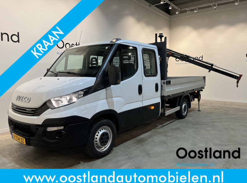 Iveco Daily 35S18D 3.0 375 Automaat Open Laadbak / Hiab Kraan / Euro 6 / Trekhaak 3500 KG / Airco / Camera / Navigatie / 3-Zits / 67.000 KM !! - Furgoneta caja abierta: foto 1 Iveco Daily 35S18D 3.0 375 Automaat Open Laadbak / Hiab Kraan / Euro 6 / Trekhaak 3500 KG / Airco / Camera / Navigatie / 3-Zits / 67.000 KM !! - Furgoneta caja abierta: foto 1