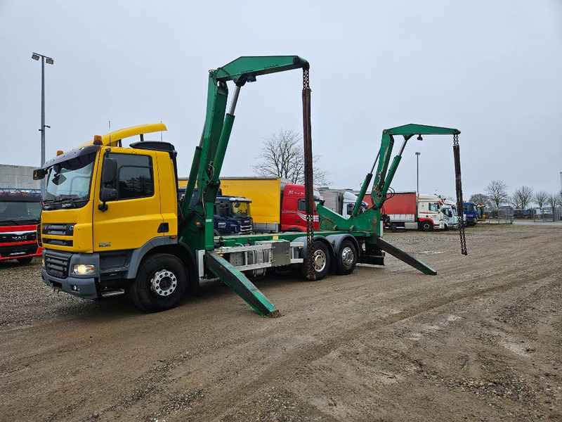 DAF CF 85.360 / Hammer / Sideloader / side loader - Camión grúa: foto 1 DAF CF 85.360 / Hammer / Sideloader / side loader - Camión grúa: foto 1