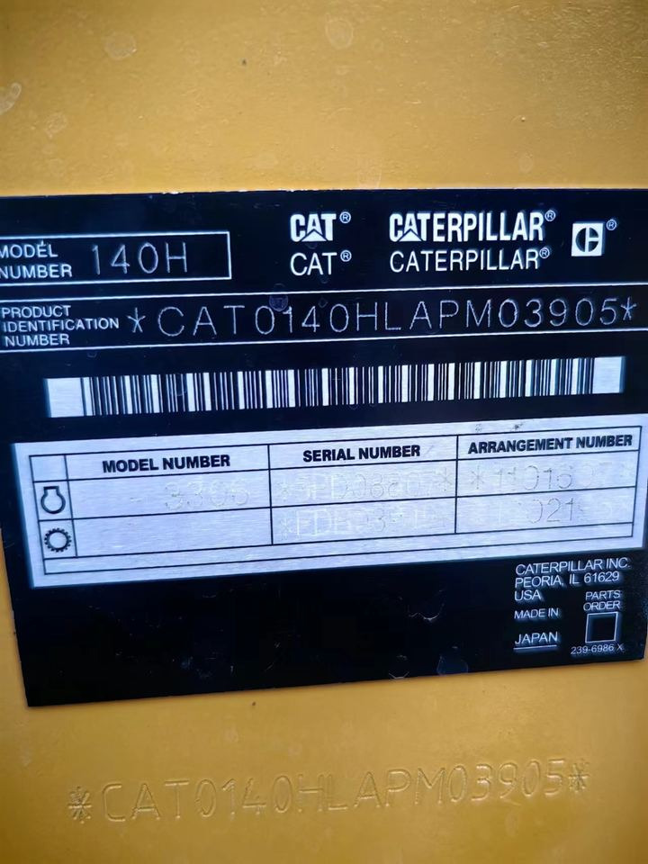 CAT 140H Grader Used Second Hand Good Condition for Sale From Janpan - Grader: foto 4 CAT 140H Grader Used Second Hand Good Condition for Sale From Janpan - Grader: foto 4