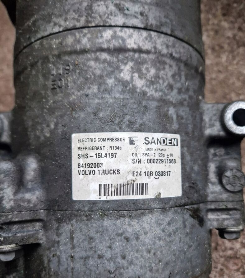 Sanden SPRĘŻARKA KOMPRESOR KLIMATYZACJI POSTOJOWEJ VOLVO FH 4 FM 4 84192003 - Compresor de aire acondicionado para Camión: foto 3 Sanden SPRĘŻARKA KOMPRESOR KLIMATYZACJI POSTOJOWEJ VOLVO FH 4 FM 4 84192003 - Compresor de aire acondicionado para Camión: foto 3