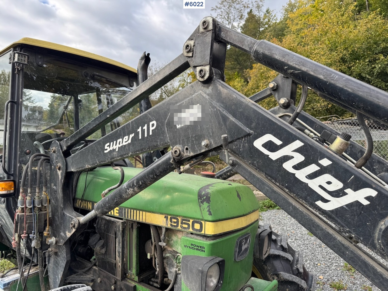 1990 John Deere 1950 Power Synchron w/ front loader. - Tractor: foto 5 1990 John Deere 1950 Power Synchron w/ front loader. - Tractor: foto 5