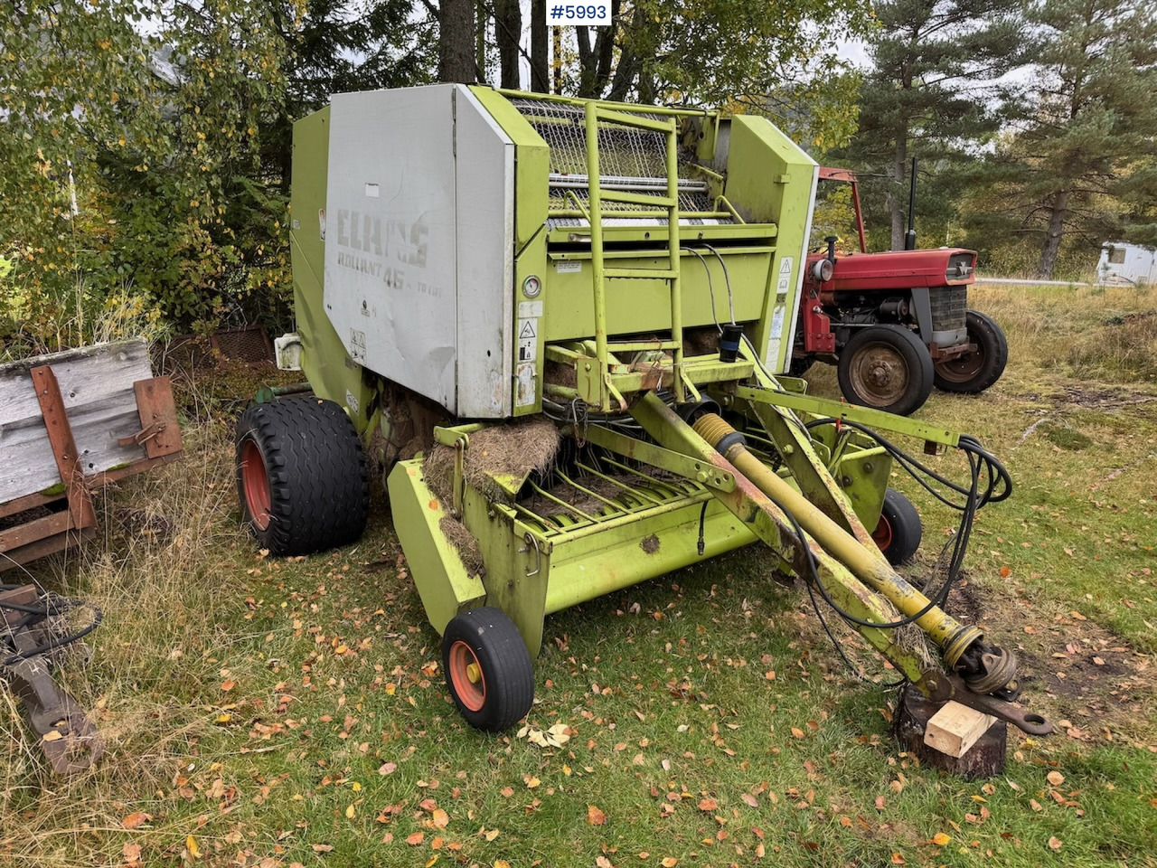 Maquinaria de henificación 1999 Claas Rollant 46 Rotocut and a dividing baler.: foto 9
