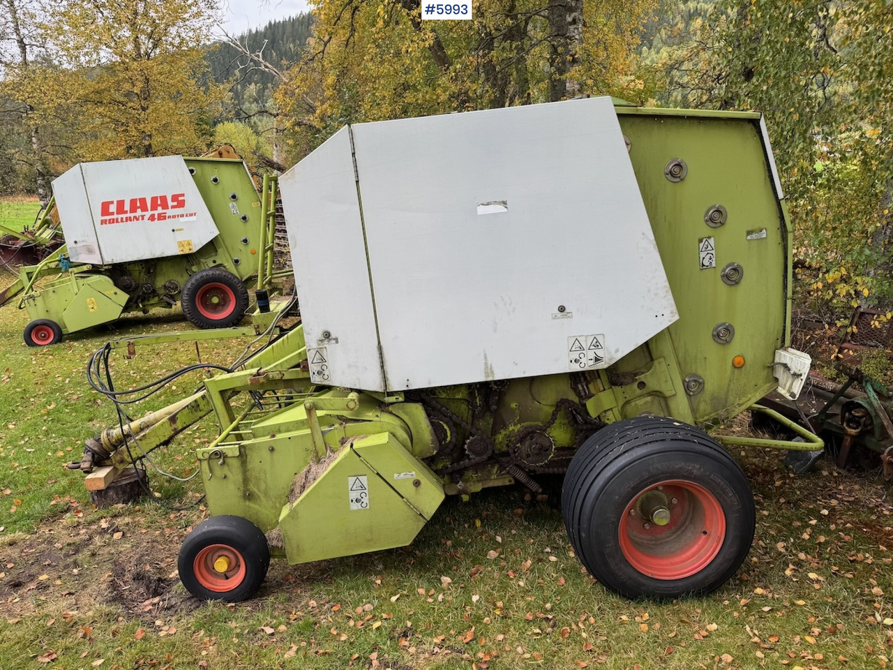 Maquinaria de henificación 1999 Claas Rollant 46 Rotocut and a dividing baler.: foto 13