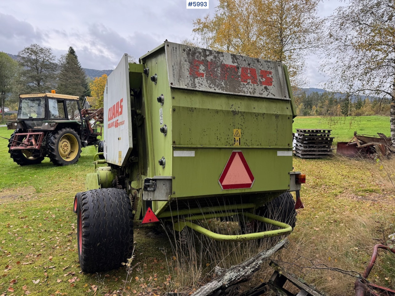 Maquinaria de henificación 1999 Claas Rollant 46 Rotocut and a dividing baler.: foto 6