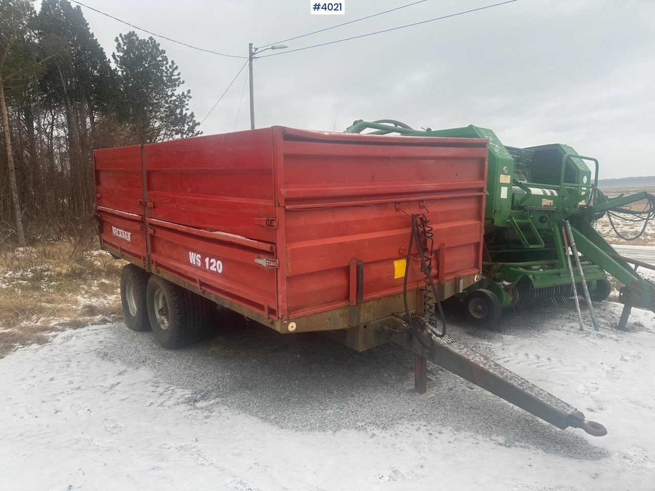 2006 Weckman WS120 traktorhenger m/ rundballegrinder og toppkarmer. - Remolque agrícola: foto 1 2006 Weckman WS120 traktorhenger m/ rundballegrinder og toppkarmer. - Remolque agrícola: foto 1