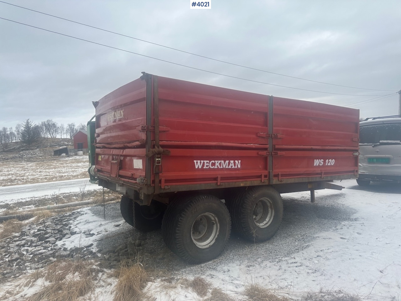 2006 Weckman WS120 traktorhenger m/ rundballegrinder og toppkarmer. - Remolque agrícola: foto 5 2006 Weckman WS120 traktorhenger m/ rundballegrinder og toppkarmer. - Remolque agrícola: foto 5