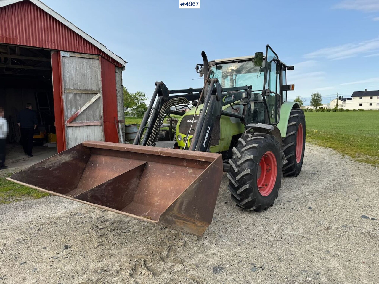 2007 Claas Celtis 446 with front loader, pallet forks, and bucket - Tractor: foto 2 2007 Claas Celtis 446 with front loader, pallet forks, and bucket - Tractor: foto 2