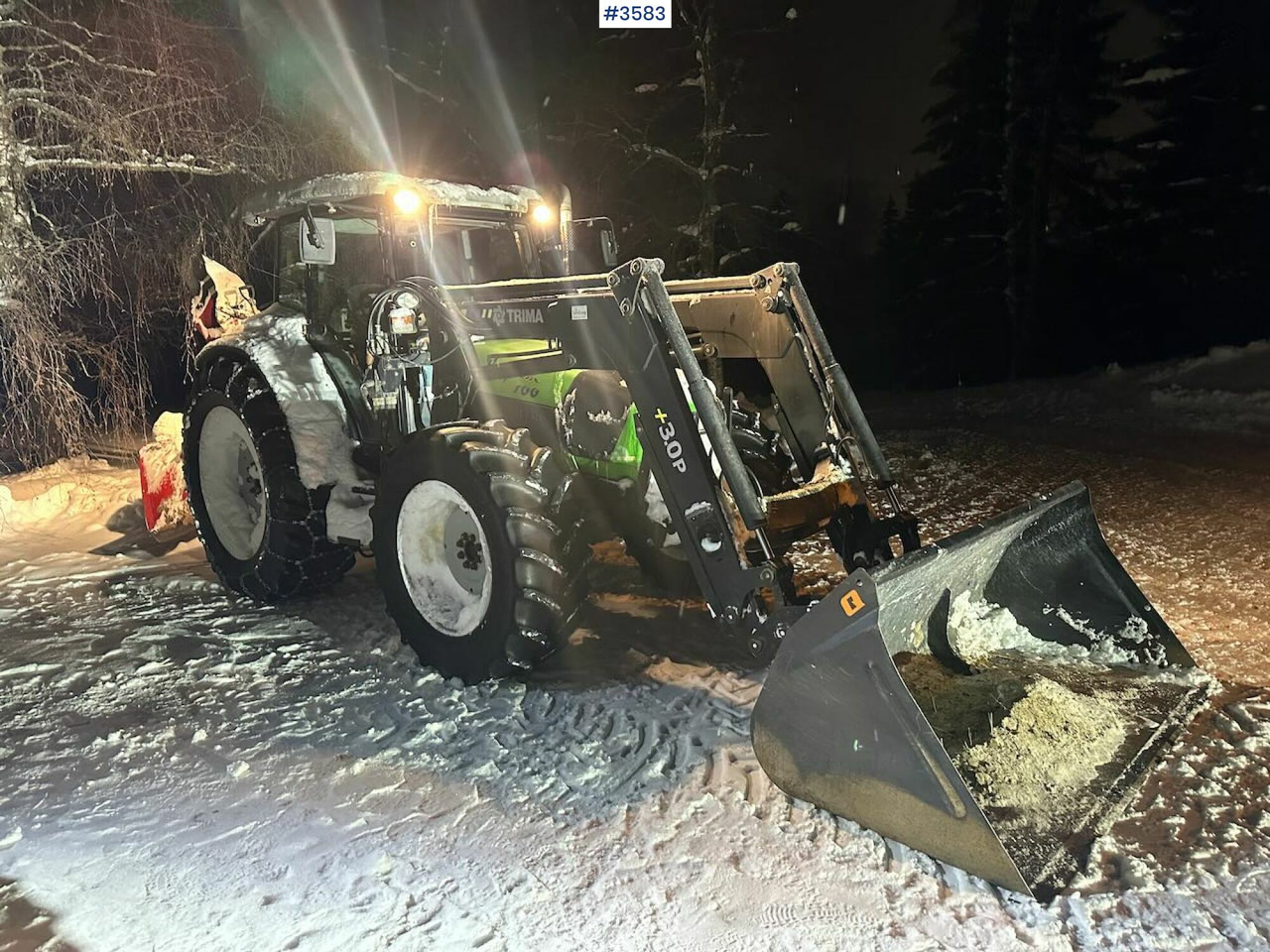 2008 Deutz-Fahr Agrofarm 100 traktor w/ Trima Front loader. See hours! - Tractor: foto 1 2008 Deutz-Fahr Agrofarm 100 traktor w/ Trima Front loader. See hours! - Tractor: foto 1
