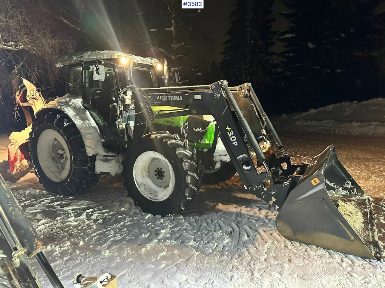 2008 Deutz-Fahr Agrofarm 100 traktor w/ Trima Front loader. See hours! - Tractor: foto 2 2008 Deutz-Fahr Agrofarm 100 traktor w/ Trima Front loader. See hours! - Tractor: foto 2