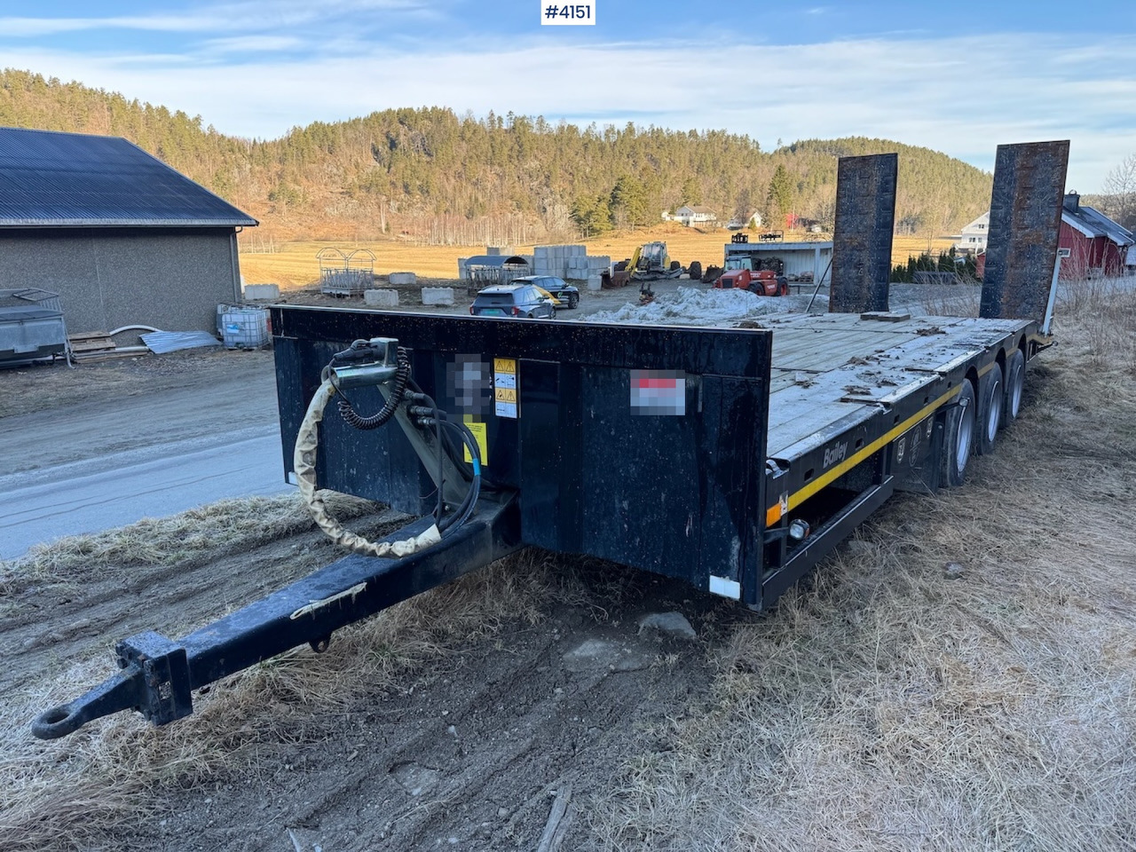 Remolque góndola rebajadas 2020 Bailey 24 T Low Loader Machine Trolley: foto 6