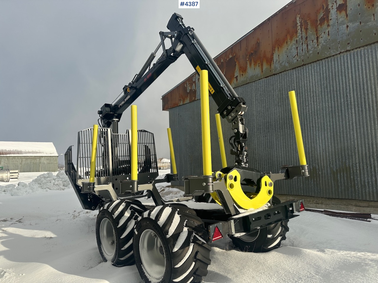 2023 Palms u12 timber trailer w/ Palms 5,85 krane. Never used. - Remolque maderero: foto 3 2023 Palms u12 timber trailer w/ Palms 5,85 krane. Never used. - Remolque maderero: foto 3
