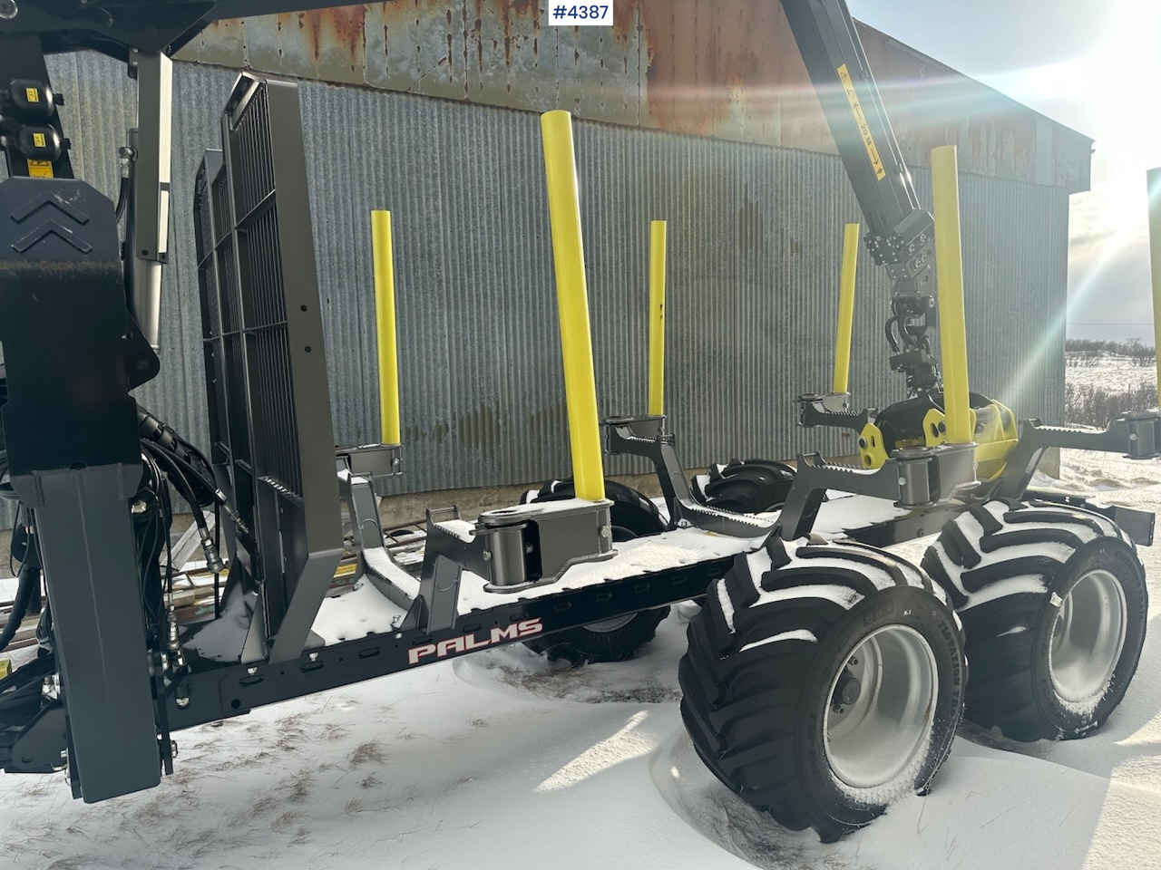2023 Palms u12 timber trailer w/ Palms 5,85 krane. Never used. - Remolque maderero: foto 4 2023 Palms u12 timber trailer w/ Palms 5,85 krane. Never used. - Remolque maderero: foto 4