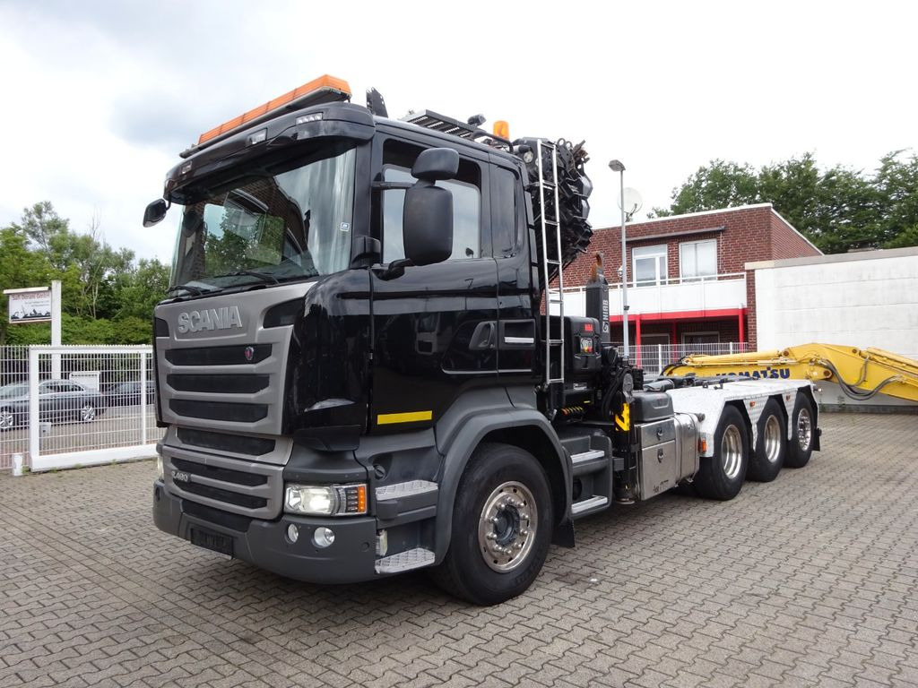 Scania R490 Abroller + HIAB 302E-6 Bj.2021 !Kran TRIDEM - Camión grúa, Camión multibasculante: foto 2 Scania R490 Abroller + HIAB 302E-6 Bj.2021 !Kran TRIDEM - Camión grúa, Camión multibasculante: foto 2