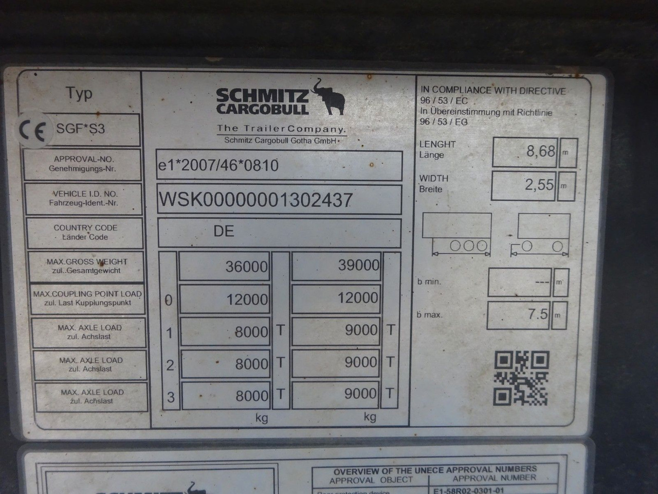 Semirremolque volquete Schmitz Cargobull SGF S3 Kipp Auflieger Mulde mit 3 Achsen: foto 9