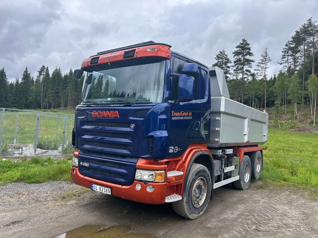 2008Lastebil/Dumper SCANIA R 420 CB6X2HNA EU-Godkjent - Camión volquete: foto 1 2008Lastebil/Dumper SCANIA R 420 CB6X2HNA EU-Godkjent - Camión volquete: foto 1