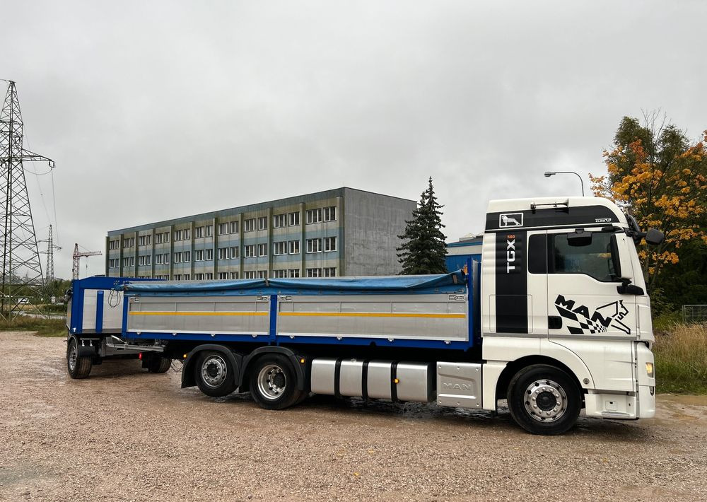 MAN TGX Tandem 1m burty TOP KOMPLET / ALUFELGI / zarejestrowany gotowy do pracy / przyczepa 18t / FULL OPCJA / 26.420 26.460 26.500 26.400 26.440 26.480 26.510 460 500 - Camión caja abierta: foto 2 MAN TGX Tandem 1m burty TOP KOMPLET / ALUFELGI / zarejestrowany gotowy do pracy / przyczepa 18t / FULL OPCJA / 26.420 26.460 26.500 26.400 26.440 26.480 26.510 460 500 - Camión caja abierta: foto 2
