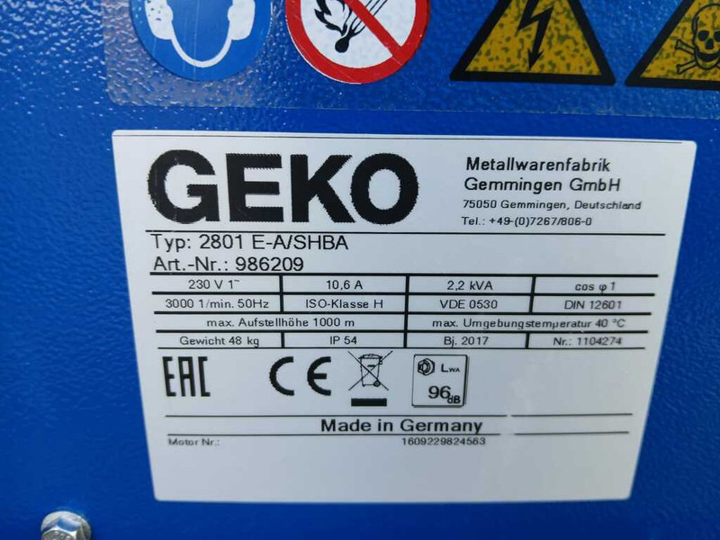 Generador industriale Geko 2801: foto 8