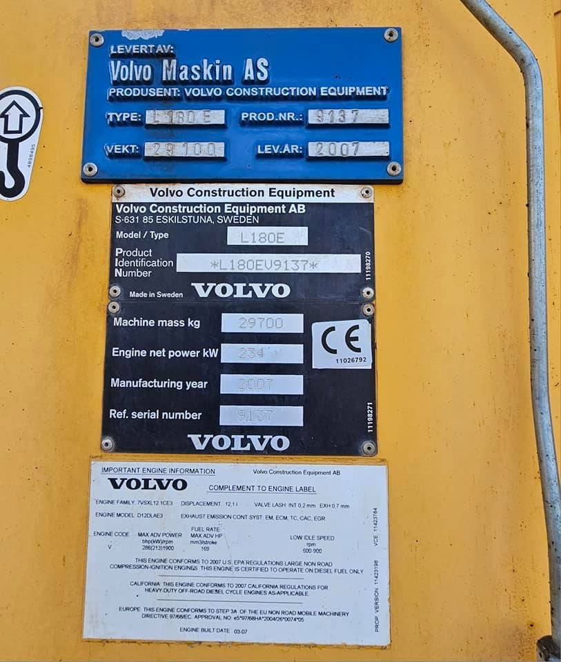 Cargadora de ruedas Volvo L 180 E: foto 32