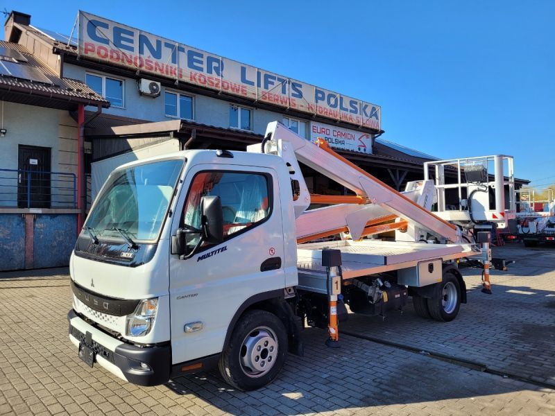 Mitsubishi Canter Fuso 3C13 podnośnik koszowy 20 m Multitel MXE200 bucket truck boom lift - Camión con plataforma elevadora: foto 1 Mitsubishi Canter Fuso 3C13 podnośnik koszowy 20 m Multitel MXE200 bucket truck boom lift - Camión con plataforma elevadora: foto 1