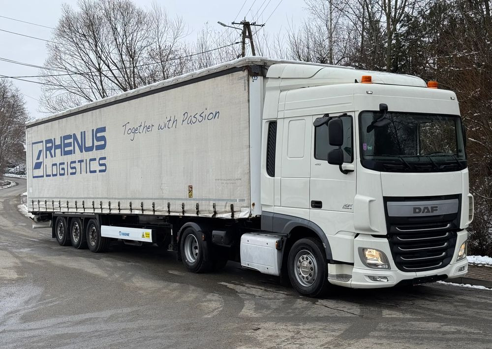 DAF * Zestaw * DAF 106 Euro 6 + Naczepa Krone * Bardzo Dobry Stan - Cabeza tractora, Semirremolque lona: foto 2 DAF * Zestaw * DAF 106 Euro 6 + Naczepa Krone * Bardzo Dobry Stan - Cabeza tractora, Semirremolque lona: foto 2