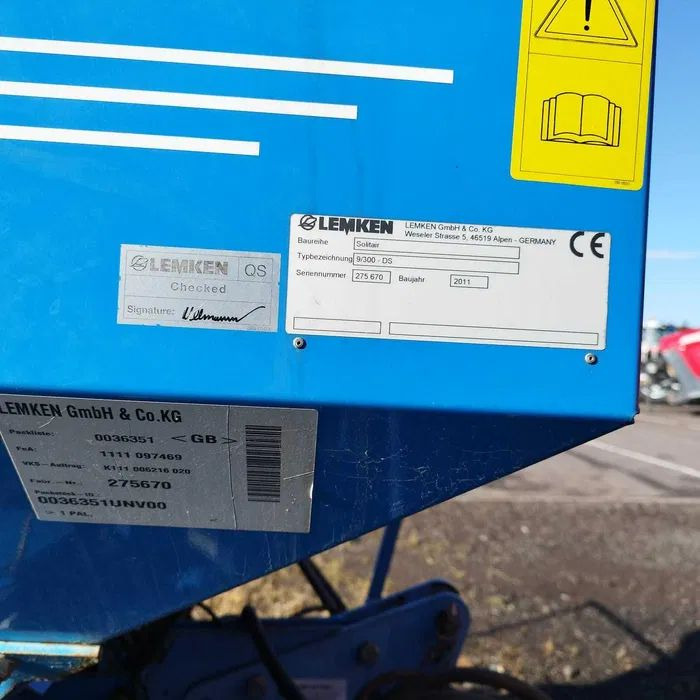 Combinado de siembra Agregat uprawowo siewny LEMKEN solitair 9: foto 6 Combinado de siembra Agregat uprawowo siewny LEMKEN solitair 9: foto 6