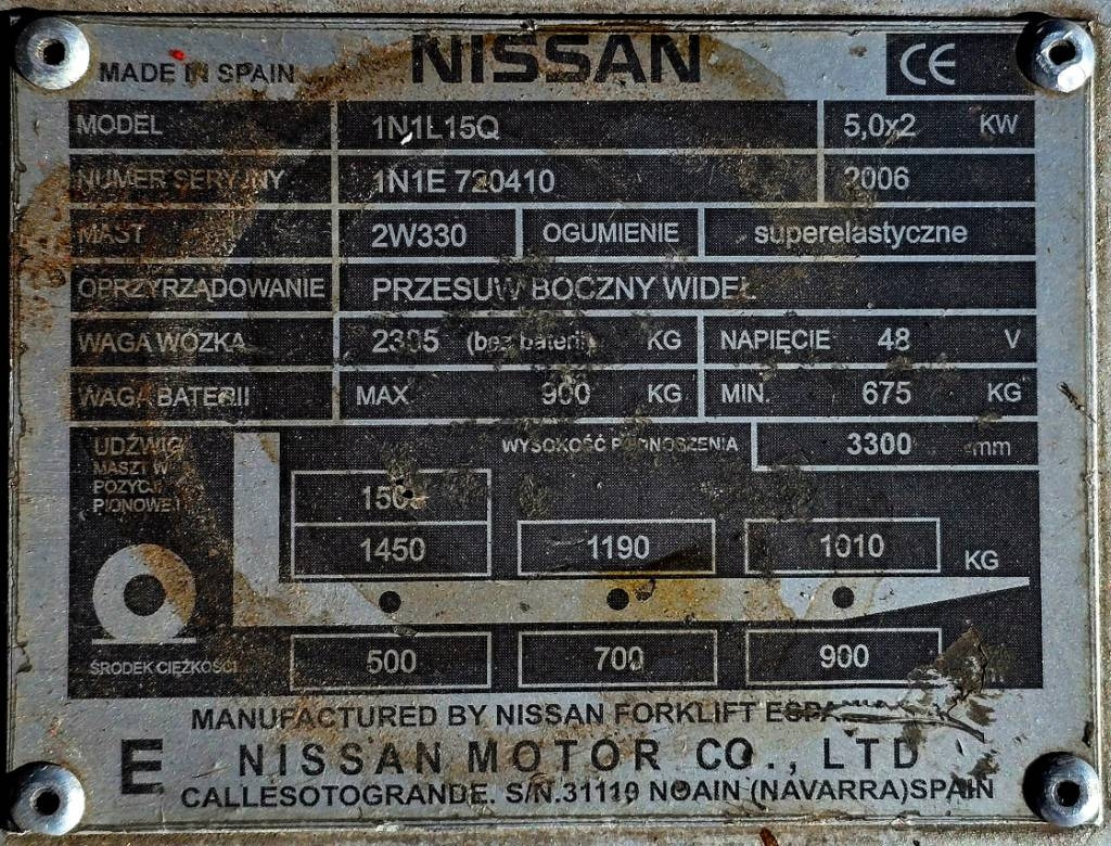 Carretilla elevadora eléctrica Nissan 1N1L 15Q: foto 7