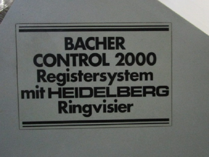 PLATTENSTANZE BACHER CONTROL 2000 - Máquina de impresión: foto 4 PLATTENSTANZE BACHER CONTROL 2000 - Máquina de impresión: foto 4