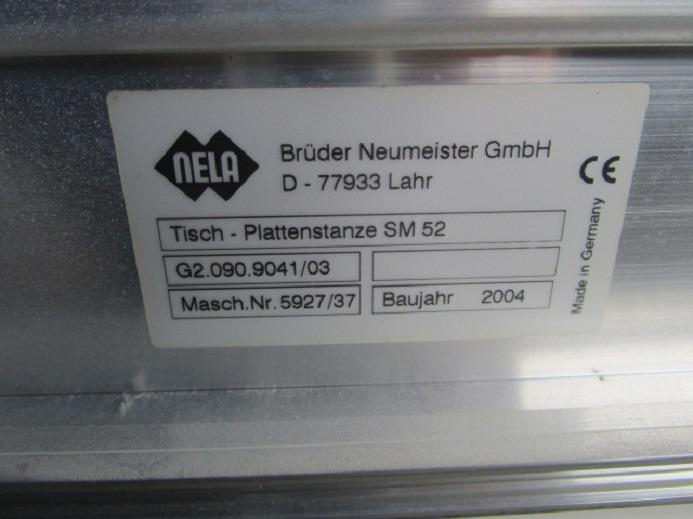 TISCH-PLATTENSTANZE G2.090.9041/03 FÜR SM 52 - Máquina de impresión: foto 4 TISCH-PLATTENSTANZE G2.090.9041/03 FÜR SM 52 - Máquina de impresión: foto 4