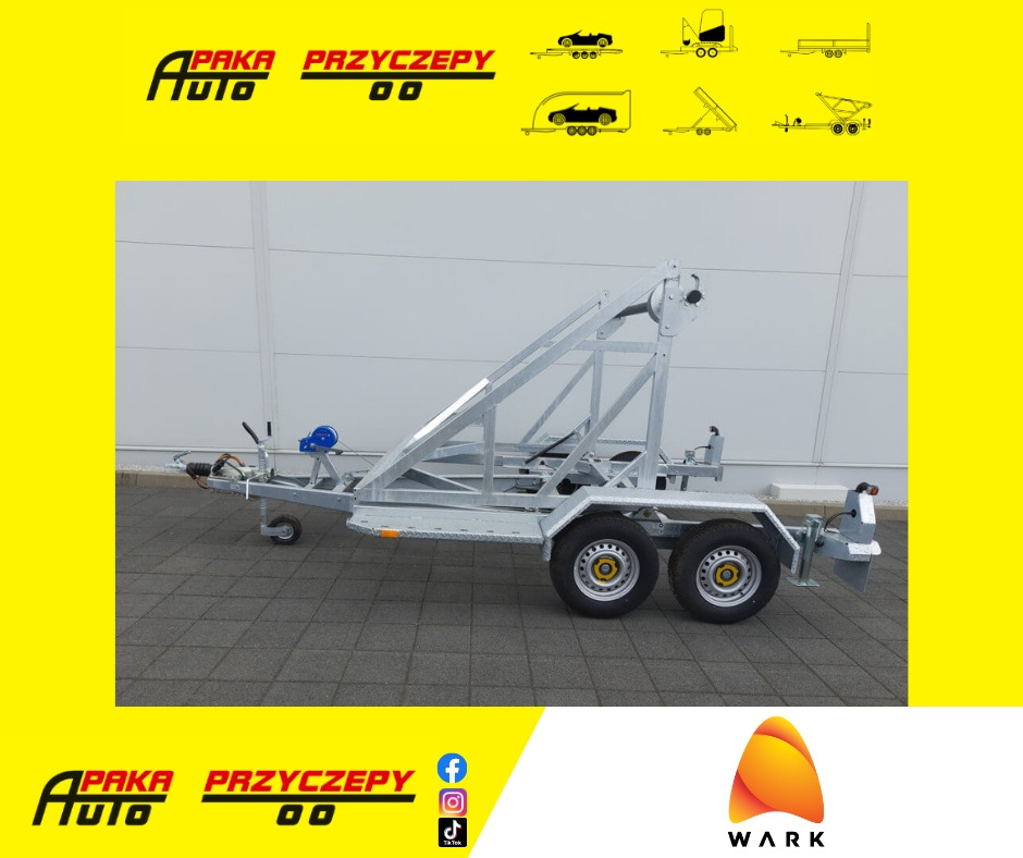 PRZYCZEPA WARK KABLOWA Z WCIĄGARKĄ RĘCZNĄ, DMC 3500 KG / WARK Cable Trailer with Manual Winch, DMC 3500 KG - Remolque portabobinas: foto 1 PRZYCZEPA WARK KABLOWA Z WCIĄGARKĄ RĘCZNĄ, DMC 3500 KG / WARK Cable Trailer with Manual Winch, DMC 3500 KG - Remolque portabobinas: foto 1
