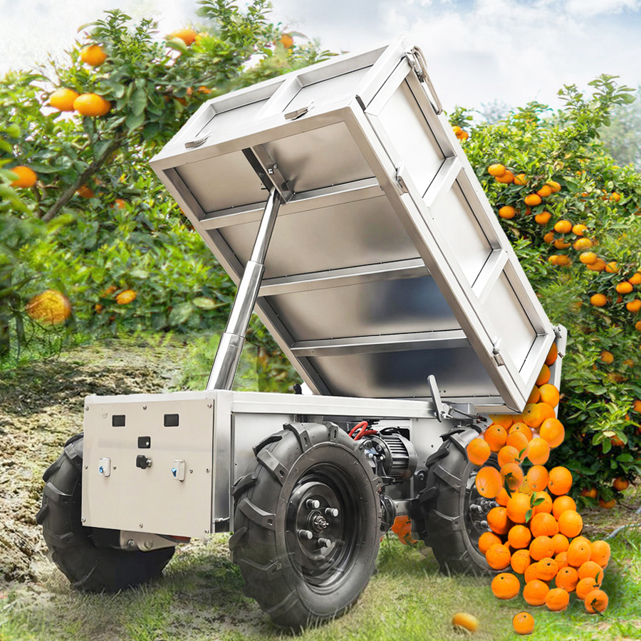 LEZUM Electric Remote Control Transporter Agricultural Orchard Farm Electric Utv Dump Trailer Material Handling Equipment All Terrain Transport Vehicle - Remolque volquete agrícola: foto 5 LEZUM Electric Remote Control Transporter Agricultural Orchard Farm Electric Utv Dump Trailer Material Handling Equipment All Terrain Transport Vehicle - Remolque volquete agrícola: foto 5