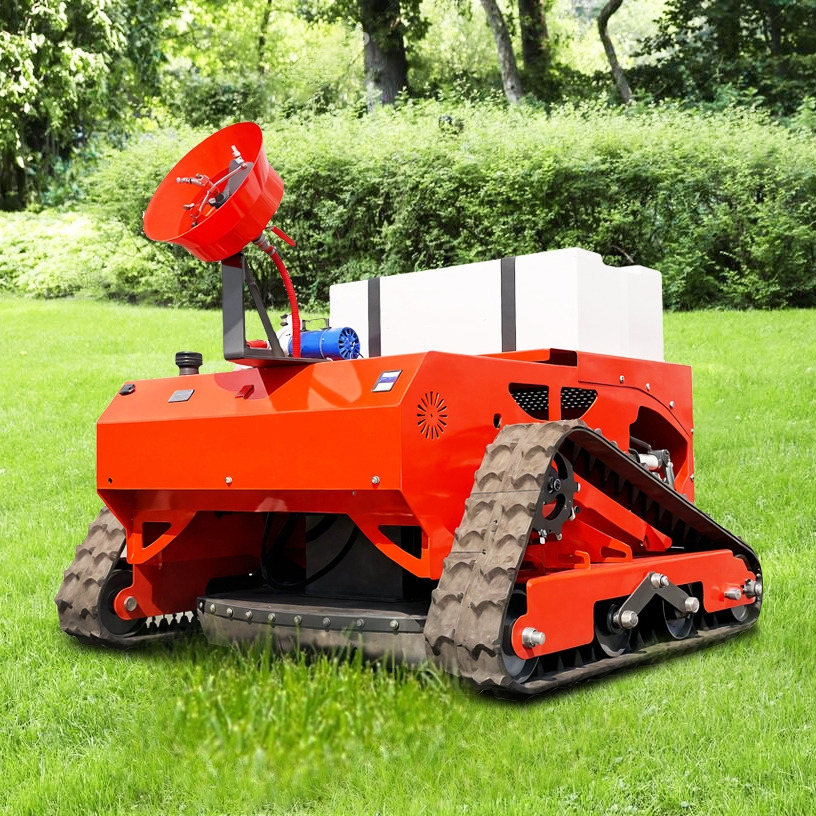 LEZUM LD1000 Multi-function remote control lawn mower Track crawler gasoline gas All-terrain Agricultural Sprayers Pesticide spraying lawn mower for sale - Cortacésped: foto 1 LEZUM LD1000 Multi-function remote control lawn mower Track crawler gasoline gas All-terrain Agricultural Sprayers Pesticide spraying lawn mower for sale - Cortacésped: foto 1