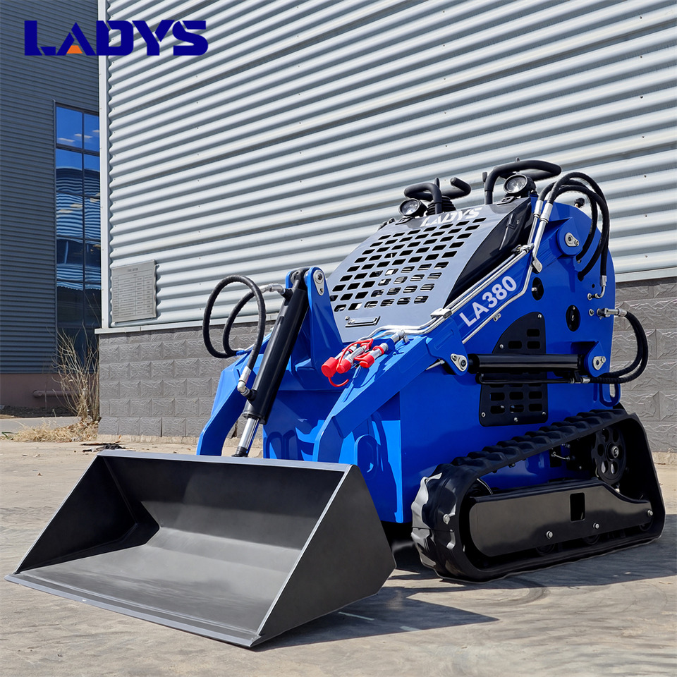 LADYS Free Shipping LA380 Mini Skid Steer Loader Compact Track Diesel Cheap Mini Skid Steer Loader For Sale With Mini Skid Steer Attachments 4 In 1 Bucket - Minicargadora: foto 3 LADYS Free Shipping LA380 Mini Skid Steer Loader Compact Track Diesel Cheap Mini Skid Steer Loader For Sale With Mini Skid Steer Attachments 4 In 1 Bucket - Minicargadora: foto 3