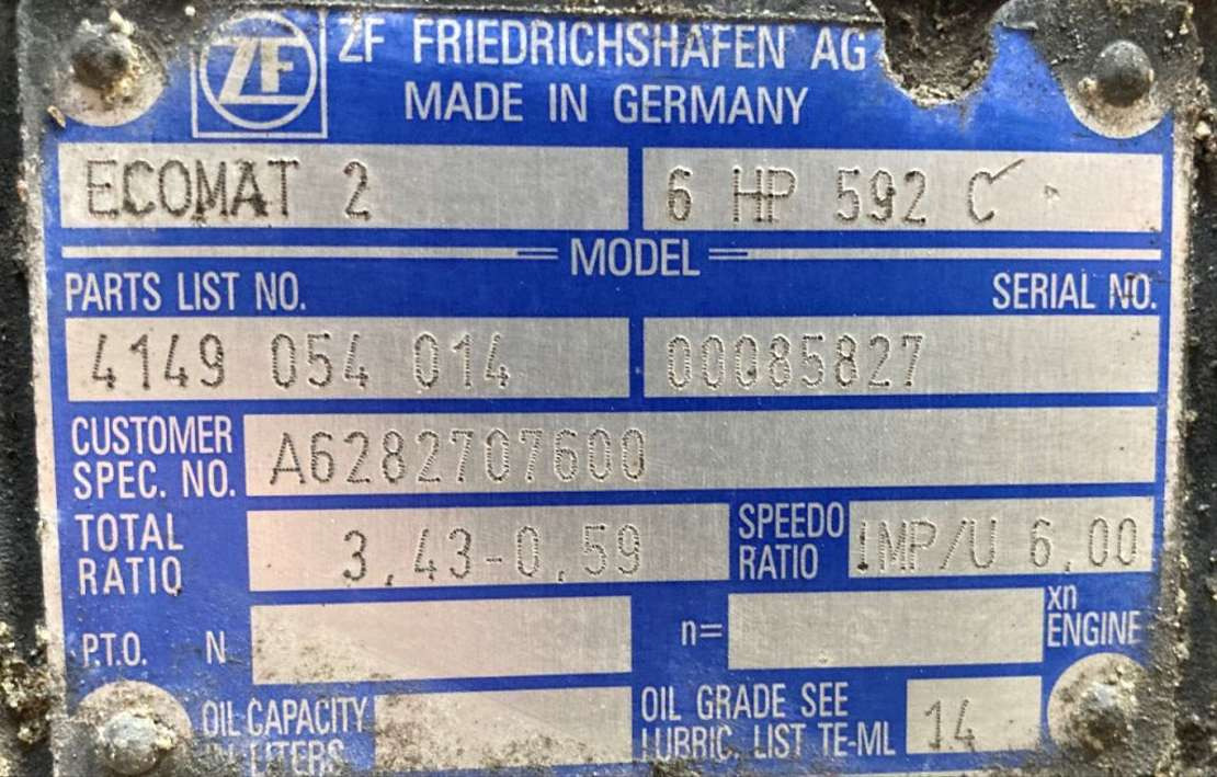ZF Getriebe ZF 6HP 592C 6HP592C 4149054014 Mercedes Citaro Ecomat 2 - Caja de cambios para Autobús: foto 2 ZF Getriebe ZF 6HP 592C 6HP592C 4149054014 Mercedes Citaro Ecomat 2 - Caja de cambios para Autobús: foto 2