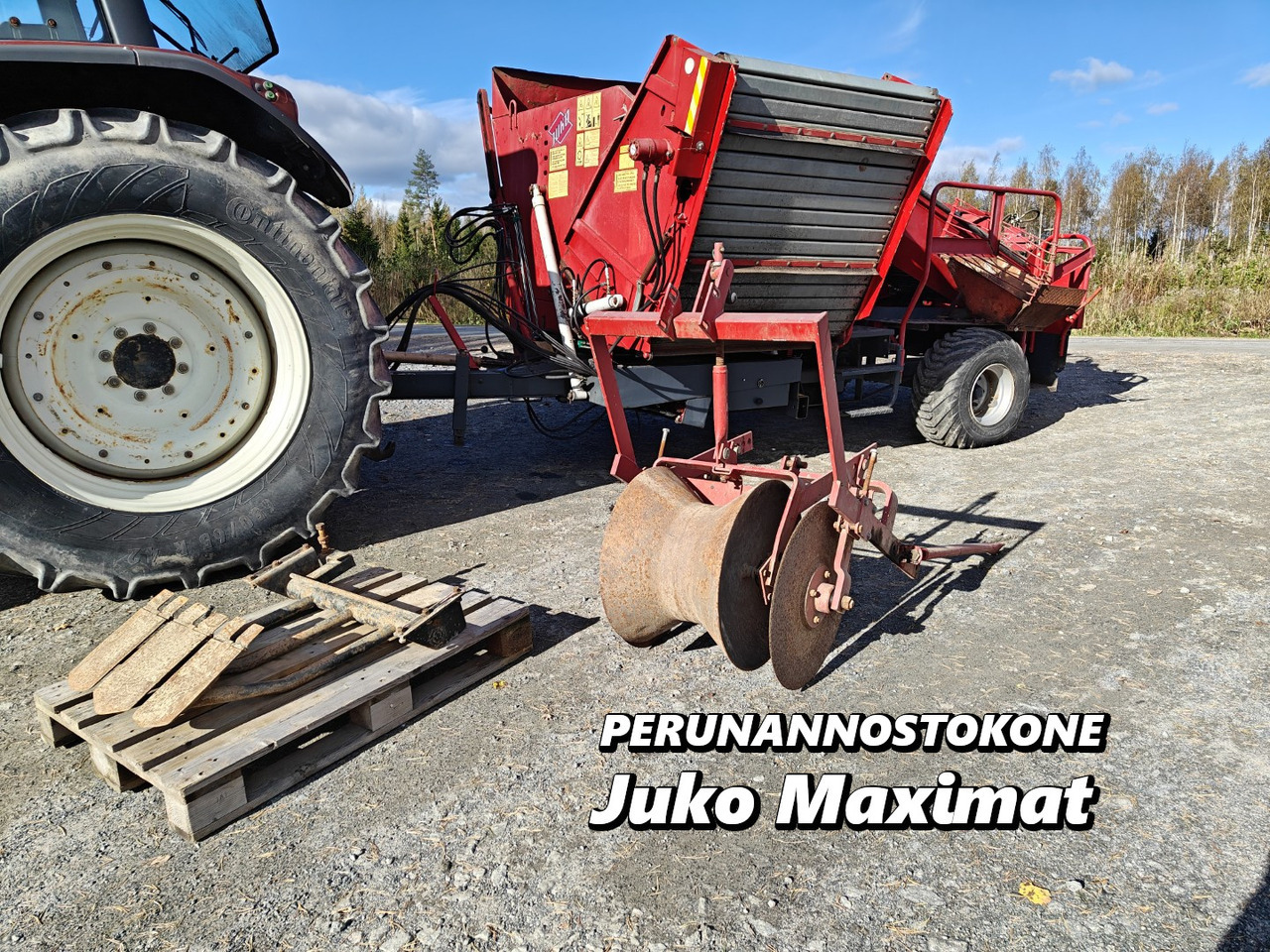 Juko Maximat perunan tai sipulin nostokone Katso video! - Cosechadora de patatas: foto 1 Juko Maximat perunan tai sipulin nostokone Katso video! - Cosechadora de patatas: foto 1