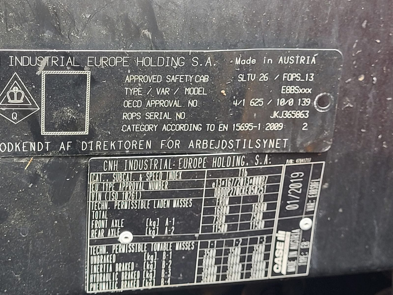 CASE OPTUM 270 CVX - Tractor: foto 4 CASE OPTUM 270 CVX - Tractor: foto 4