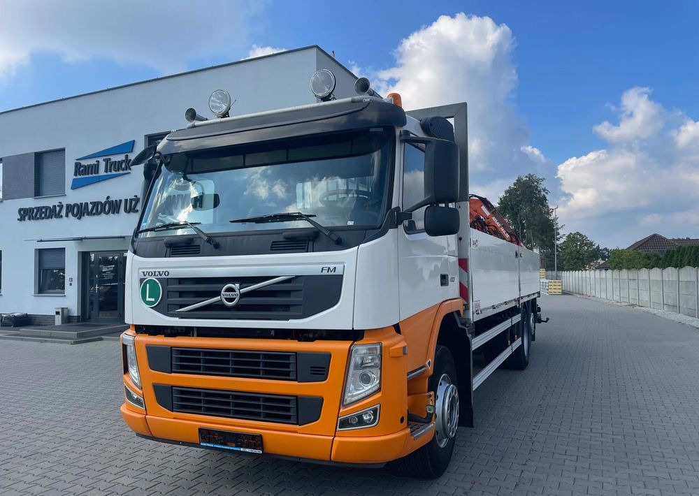 Volvo FM410 EURO 5, HDS ATLAS 165.2E-A2 RADIO STEROWANY, ZABUDOWA 7,1 m! - Camión caja abierta, Camión grúa: foto 1 Volvo FM410 EURO 5, HDS ATLAS 165.2E-A2 RADIO STEROWANY, ZABUDOWA 7,1 m! - Camión caja abierta, Camión grúa: foto 1