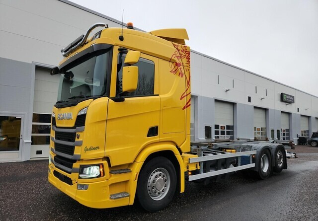 Scania R410 CNG / CBG 6x2 - Camión portacontenedore/ Intercambiable: foto 1 Scania R410 CNG / CBG 6x2 - Camión portacontenedore/ Intercambiable: foto 1
